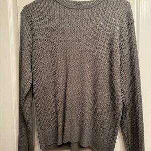 Duo: Cable-Knit Sweaters Gray & Navy